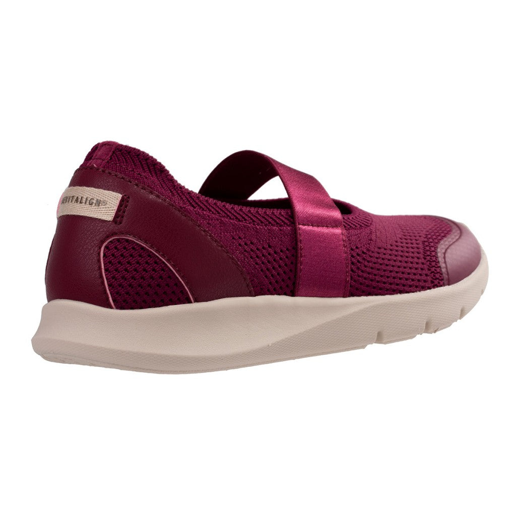 Revitalign Olympia Lightweight Orthotic Comfort Women's Shoes - Red Plum - Product View - 4