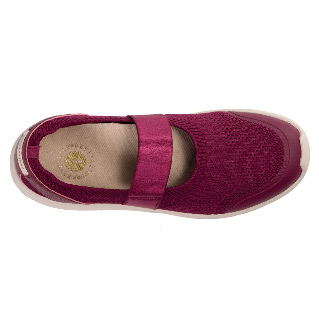Revitalign Olympia Lightweight Orthotic Comfort Women's Shoes - Red Plum - Product View - 7