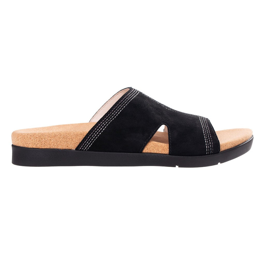 Revitalign Palmetto Slide Women's Sandals - Black - Product View - 1