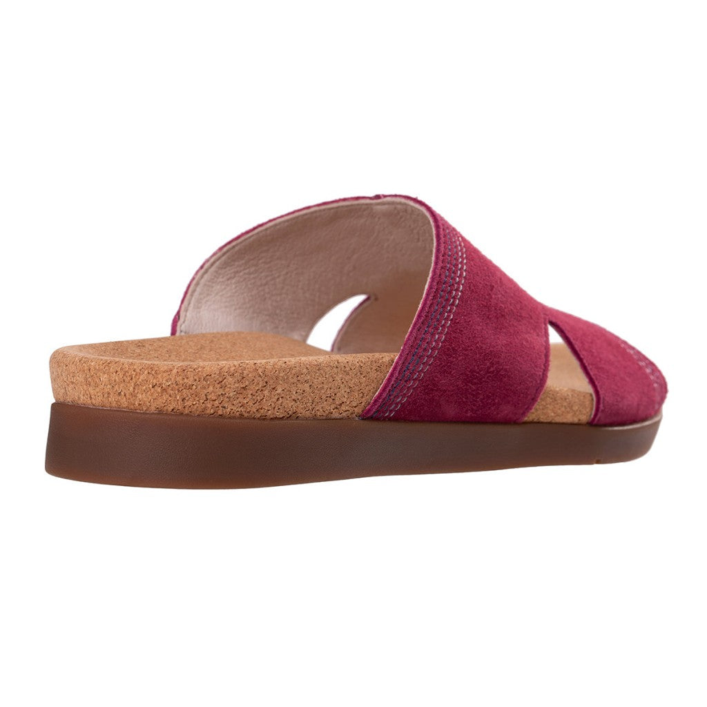 Revitalign Palmetto Slide Women's Sandals - Red Plum - Product View - 4