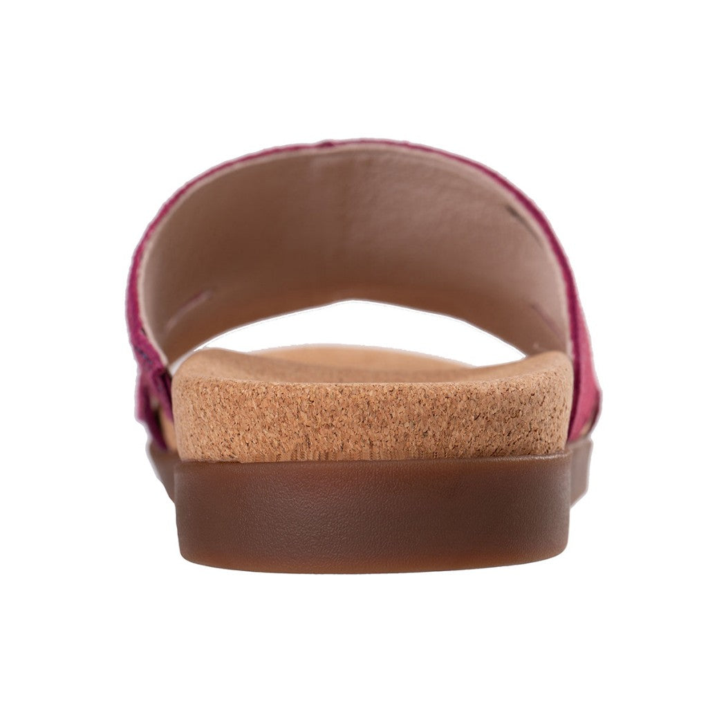Revitalign Palmetto Slide Women's Sandals - Red Plum - Product View - 5