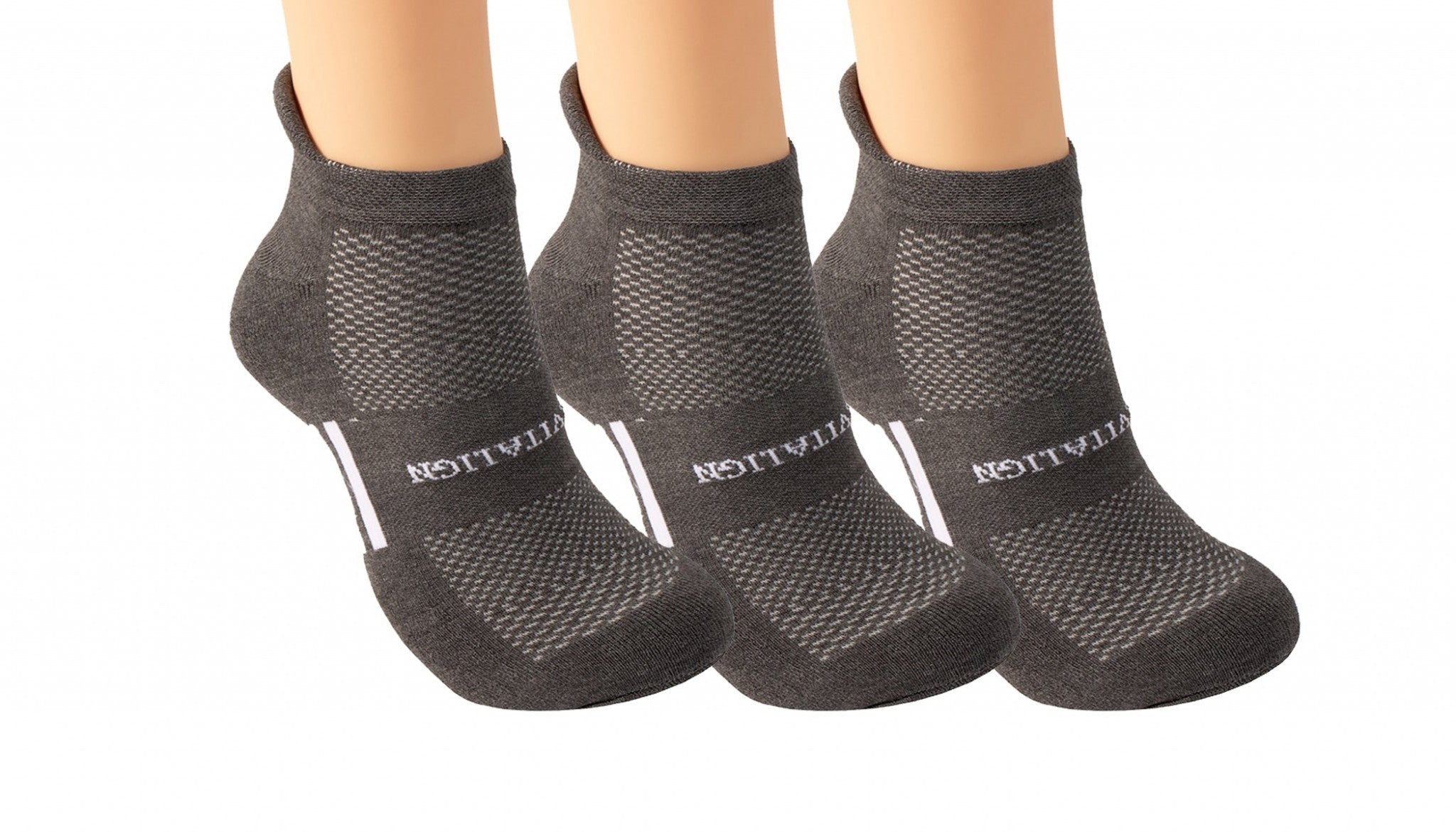 Revitalign Performance Socks - Grey - Product View - 1