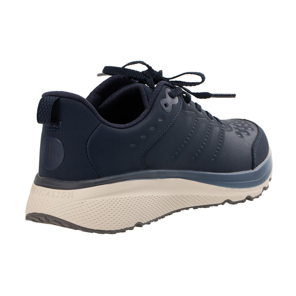 Revitalign Phoebe Leather Sneaker Supportive Cushioned Women's Shoes - Navy - Product View - 4