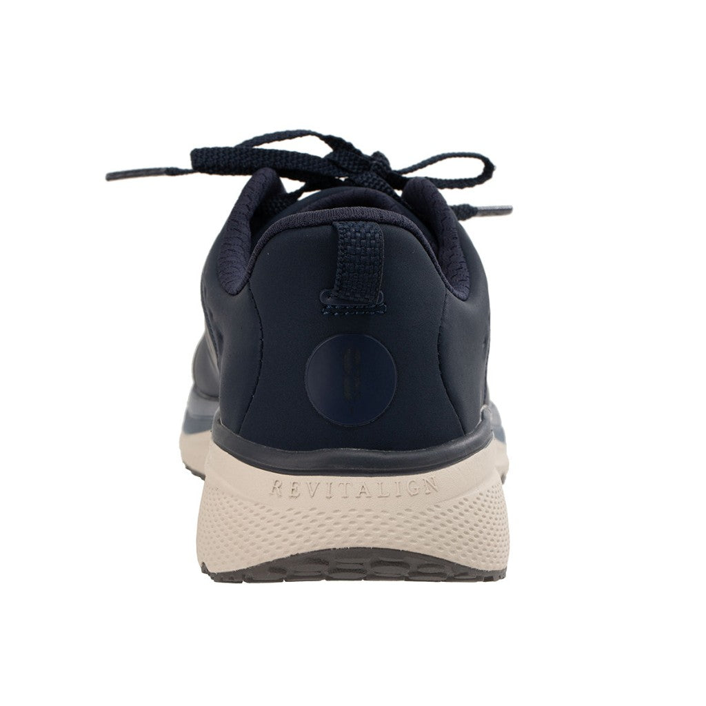 Revitalign Phoebe Leather Sneaker Supportive Cushioned Women's Shoes - Navy - Product View - 5