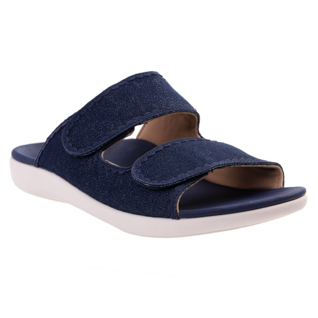 Revitalign Roma Orthotic Women's Sandals - Denim - Product View - 2
