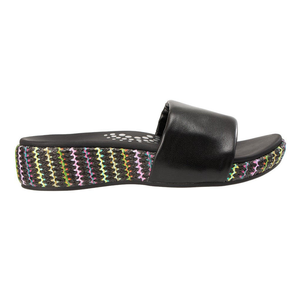 Revitalign Sea Glass Wedge Supportive Women's Sandals - Black - Product View - 1