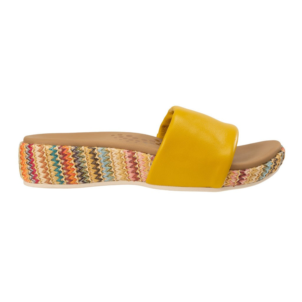 Revitalign Sea Glass Wedge Supportive Women's Sandals - Lemon Curry - Product View - 1