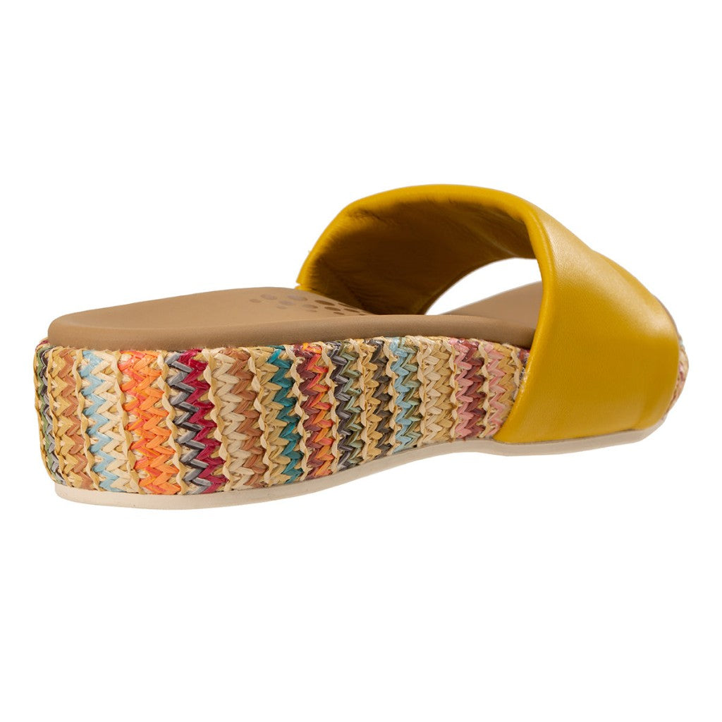 Revitalign Sea Glass Wedge Supportive Women's Sandals - Lemon Curry - Product View - 4