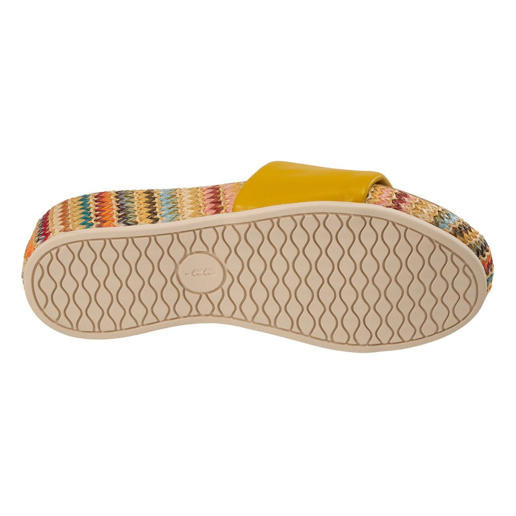 Revitalign Sea Glass Wedge Supportive Women's Sandals - Lemon Curry - Product View - 6