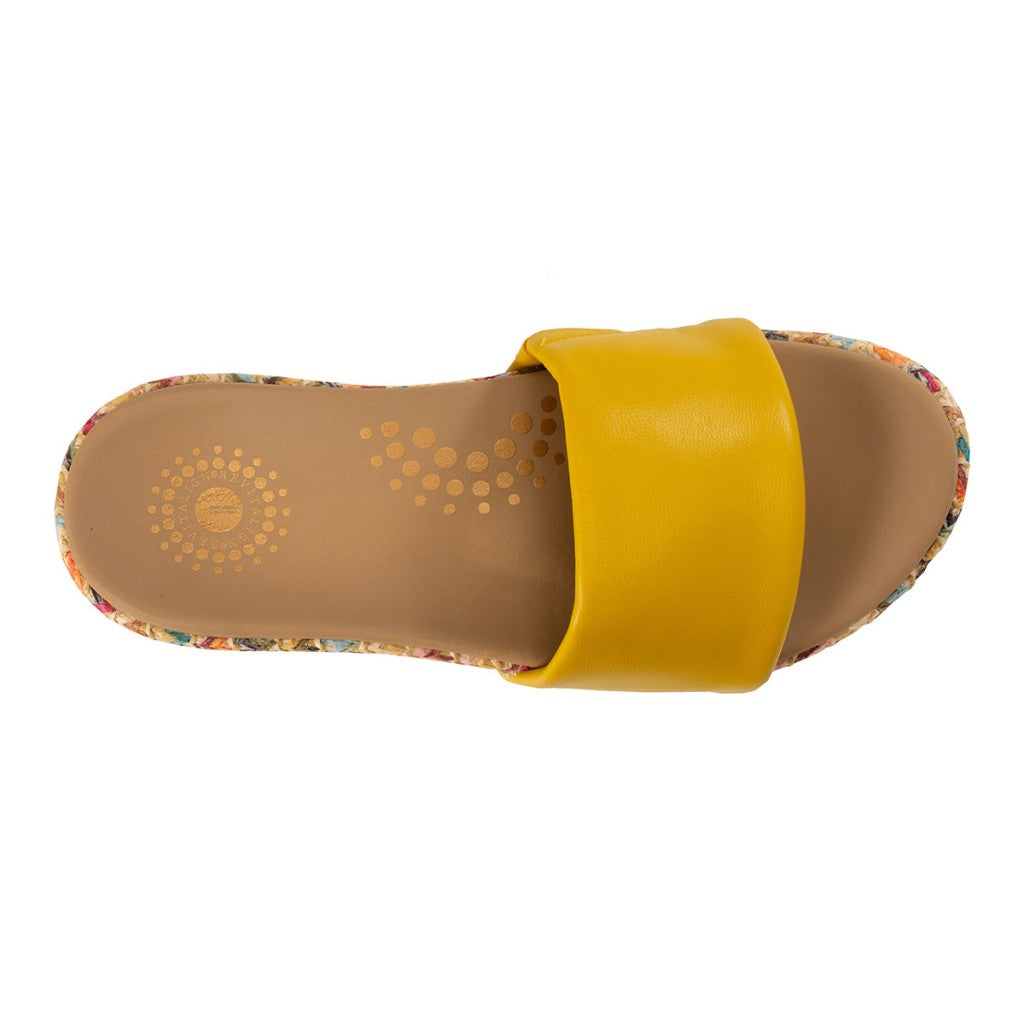Revitalign Sea Glass Wedge Supportive Women's Sandals - Lemon Curry - Product View - 7