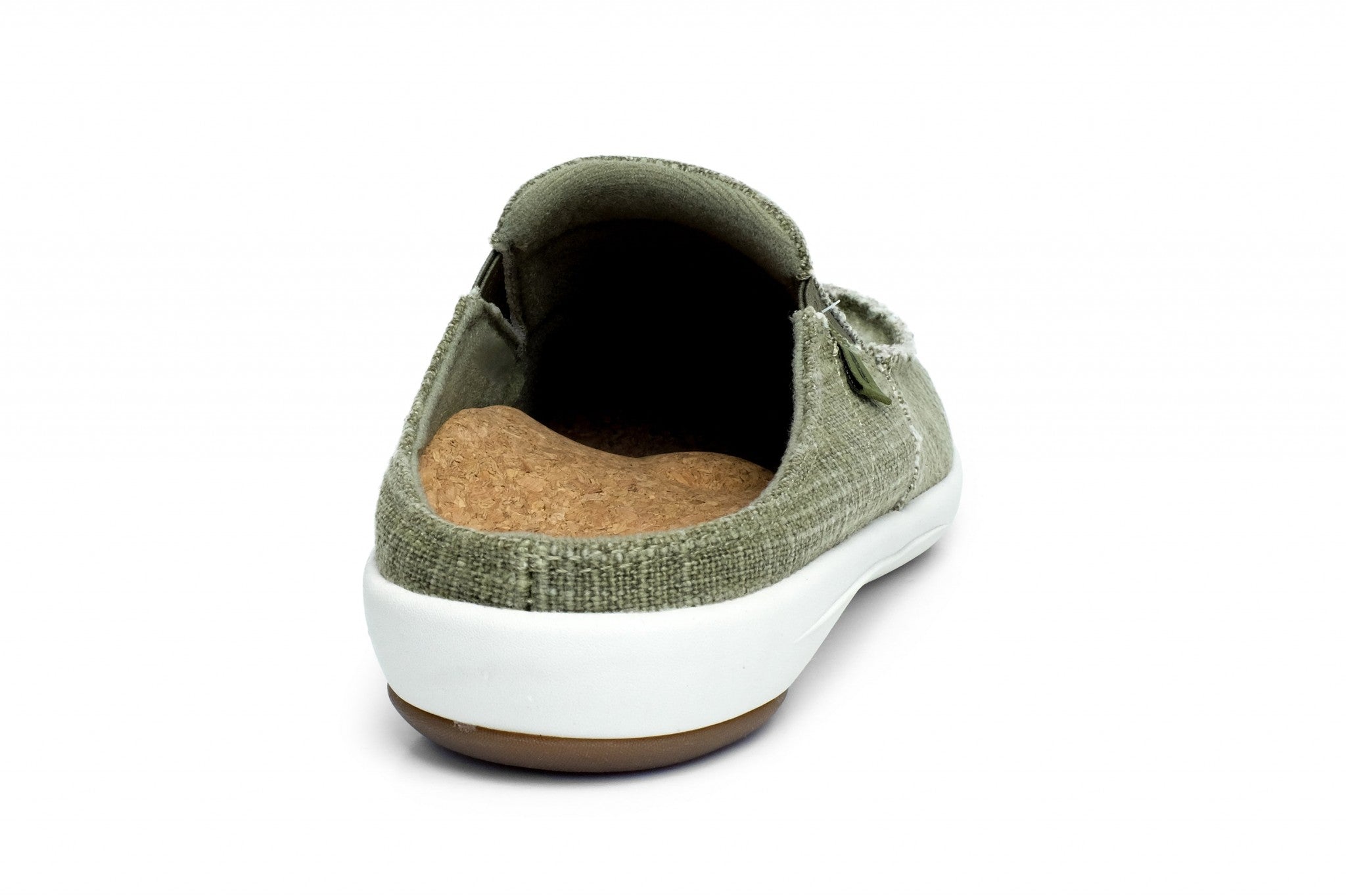 Revitalign Siesta Canvas Slide Supportive Orthotic Women's Shoes - Olive - Product View - 4