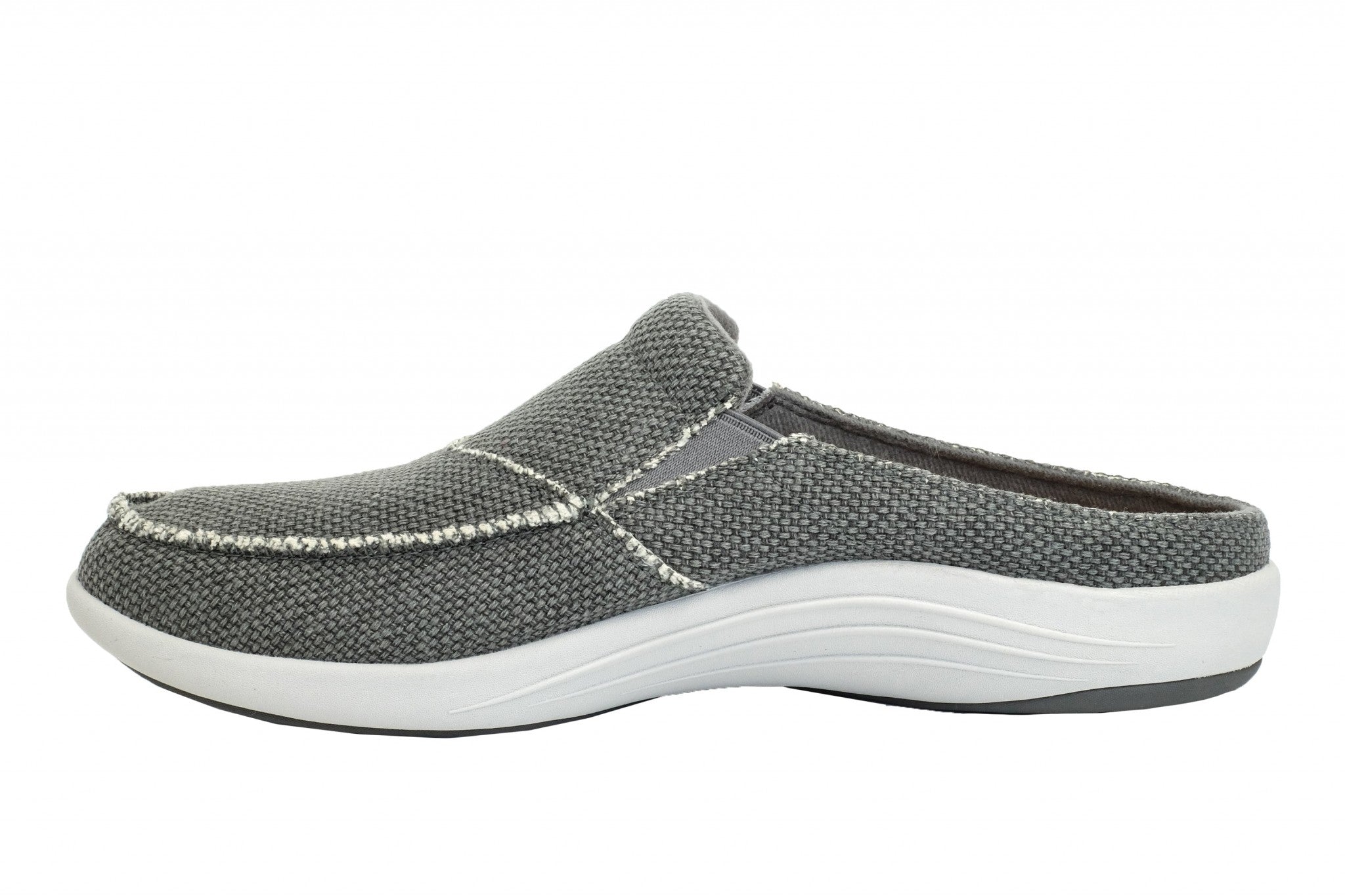 Revitalign Siesta Canvas Supportive All-Day Comfort Men's Shoes - Grey - Product View - 4