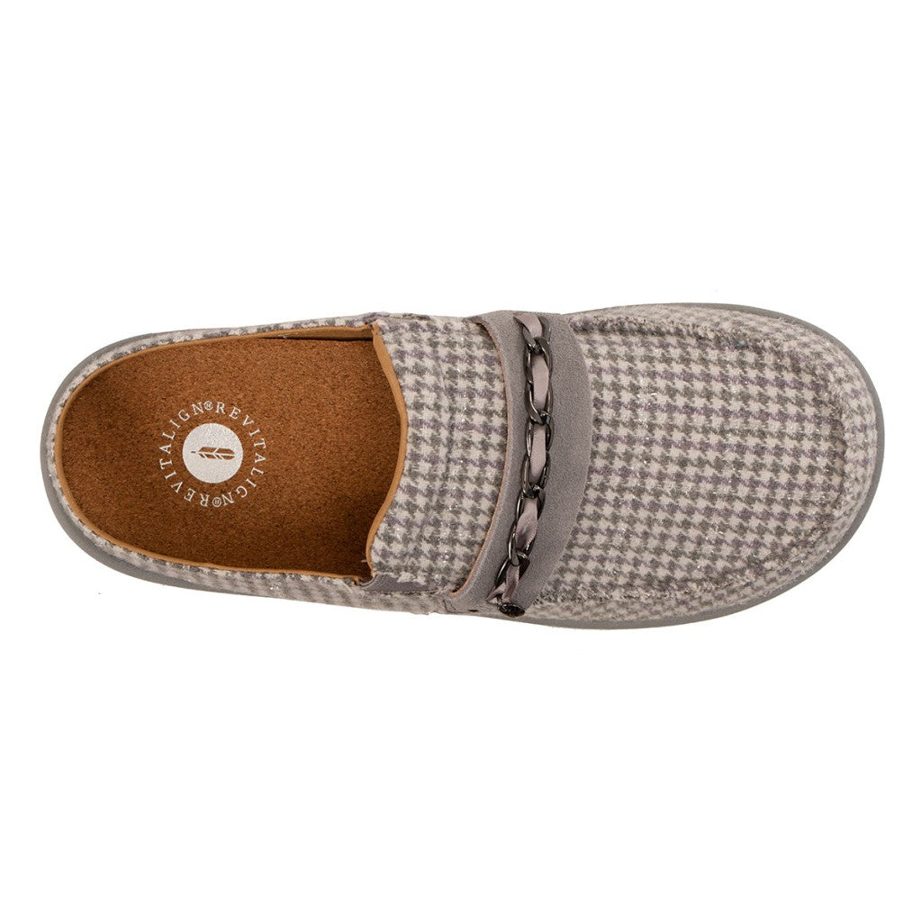 Revitalign Siesta Chain Women's Shoes - Grey Houndstooth - Product View - 7