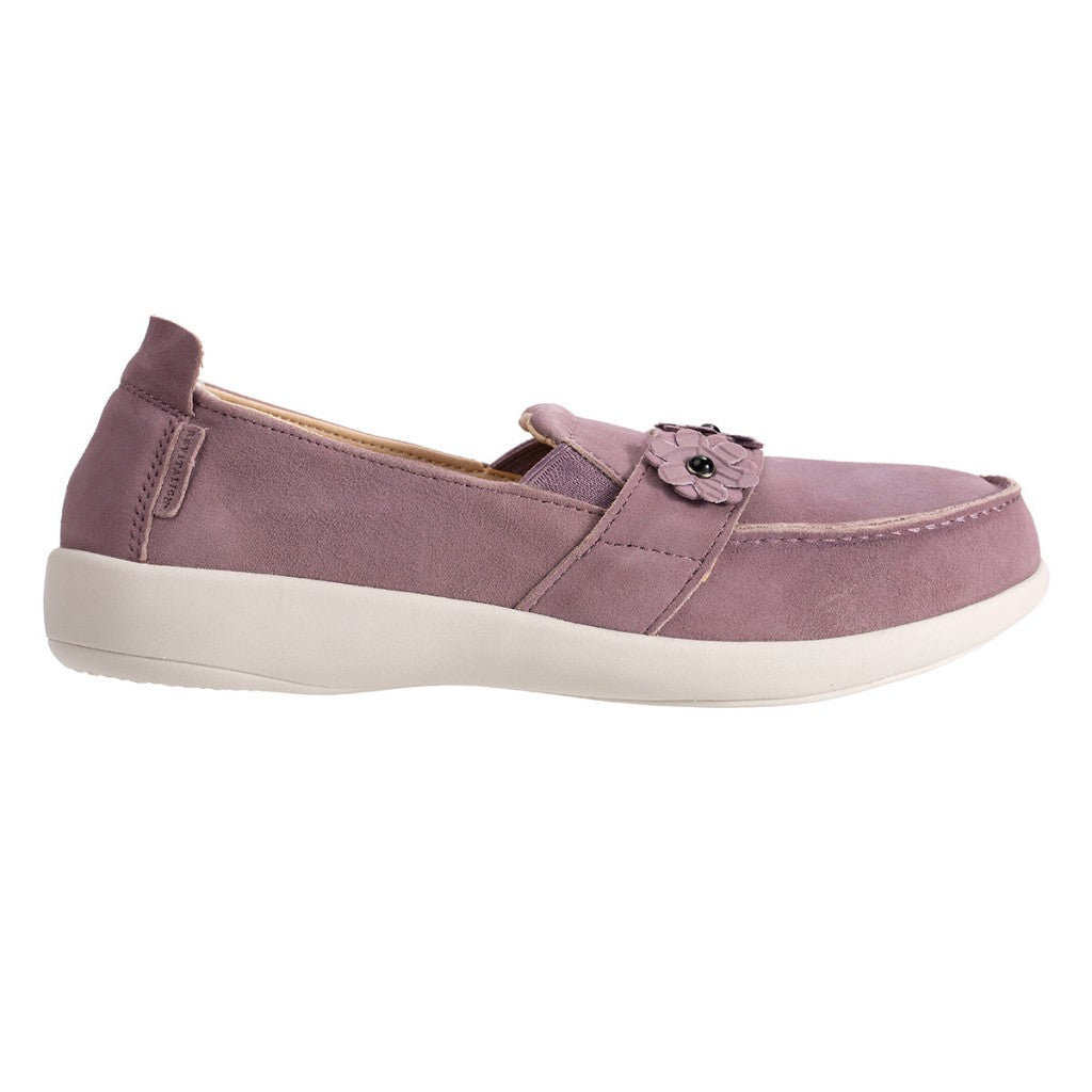 Revitalign Siesta Flower Slip-On Women's Sandals in Elderberry