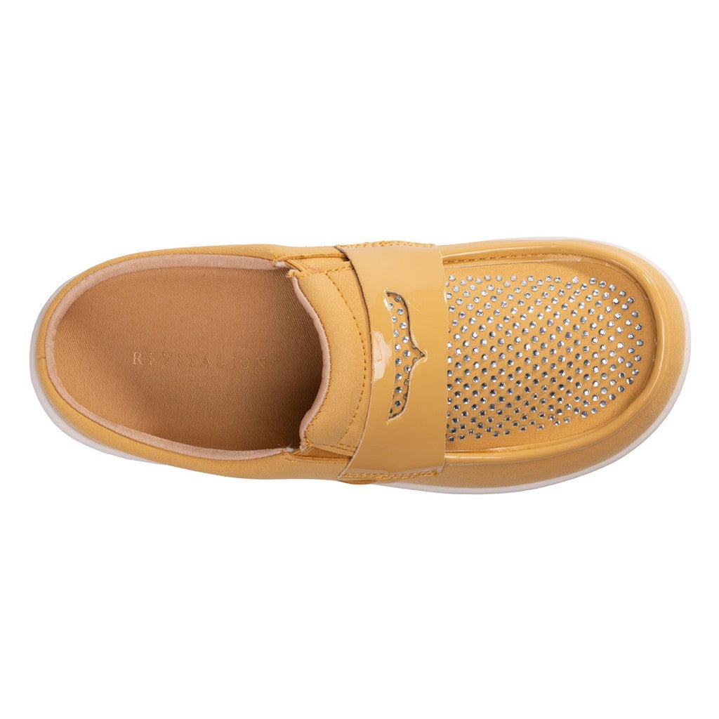 Revitalign Siesta Gem Orthotic Slip-On Women's Shoes - Cornsilk - Product View - 7