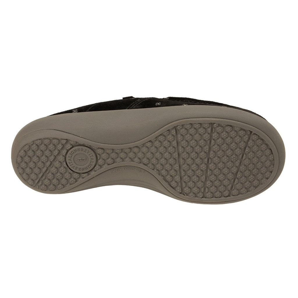 Revitalign Siesta Meadow Supportive Slip-On Women's Shoes - Black - Product View - 6
