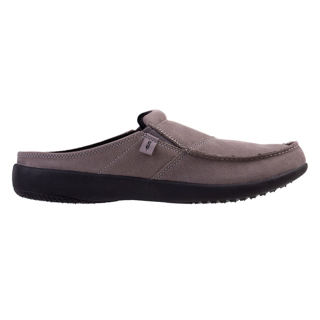Revitalign Siesta Nubuck Slide Men's Shoes - December Grey - Product View - 1