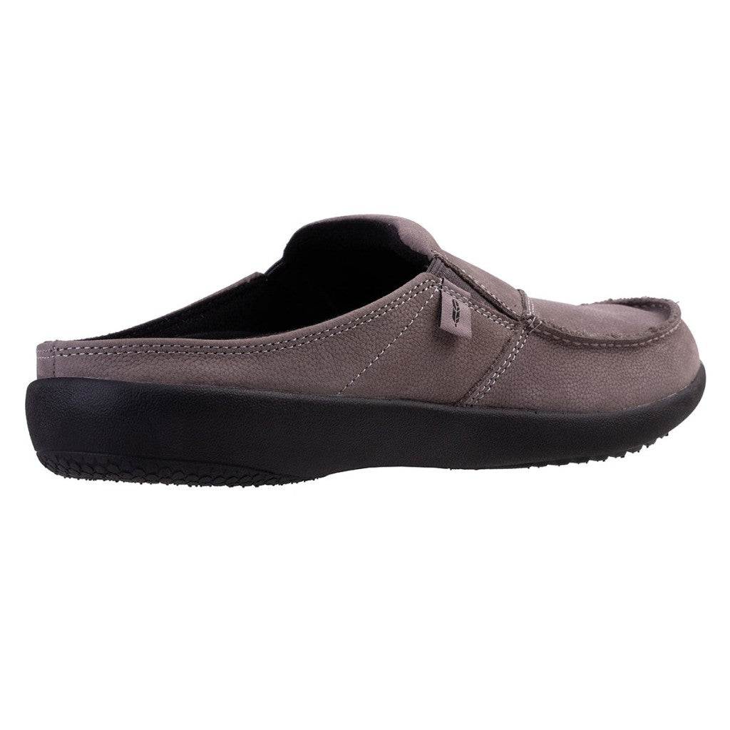 Revitalign Siesta Nubuck Slide Men's Shoes - December Grey - Product View - 4