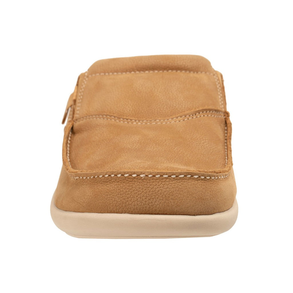 Revitalign Siesta Nubuck Slide Men's Shoes - Tan - Product View - 3