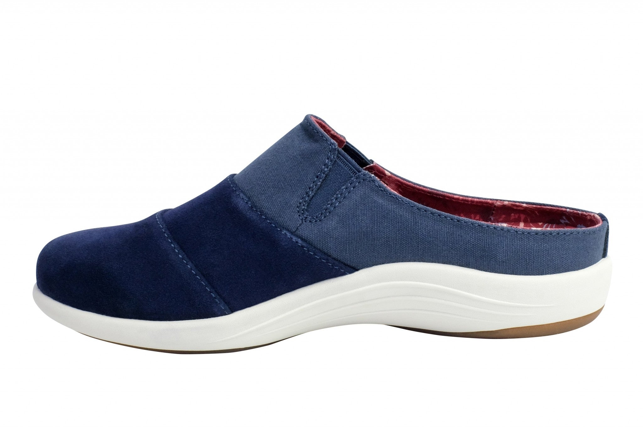 Revitalign Siesta Nuevo Suede Supportive Slip-On Women's Shoes - Navy - Product View - 4