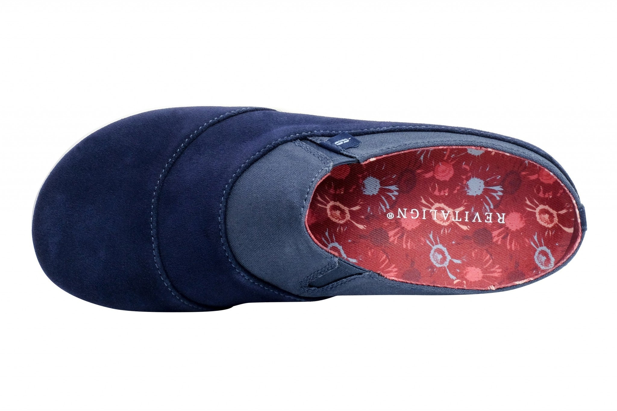 Revitalign Siesta Nuevo Suede Supportive Slip-On Women's Shoes - Navy - Product View - 6