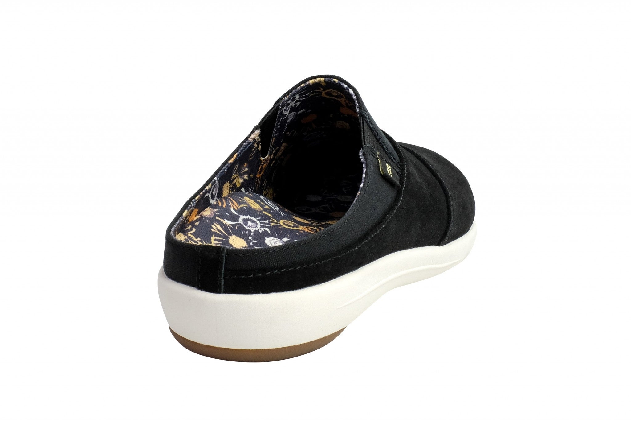 Revitalign Siesta Nuevo Suede Women's Slip-On Shoes - Black - Product View - 3