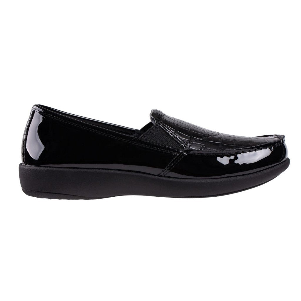 Revitalign Siesta Patent Slip-On Women's Shoes - Black - Product View - 1