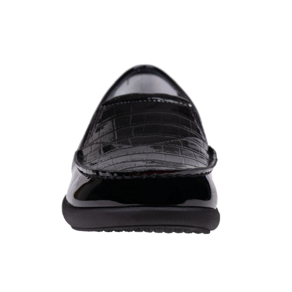 Revitalign Siesta Patent Slip-On Women's Shoes - Black - Product View - 3