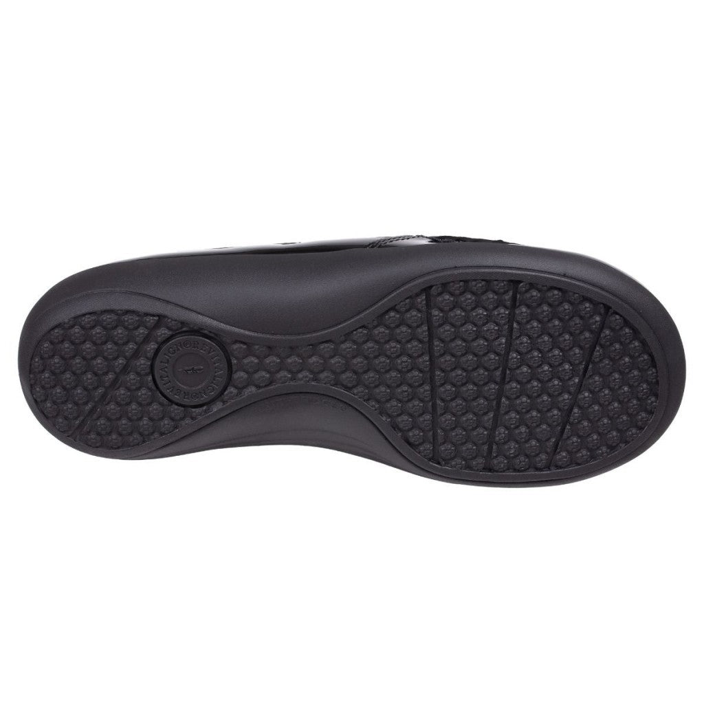 Revitalign Siesta Patent Slip-On Women's Shoes - Black - Product View - 6