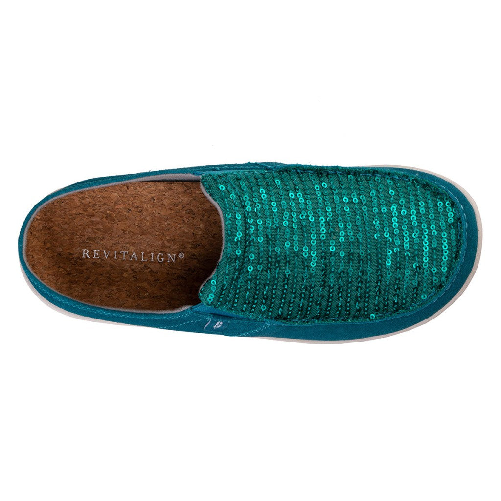 Revitalign Siesta Sequin Orthotic Comfort Women's Shoes - Biscay Bay - Product View - 7
