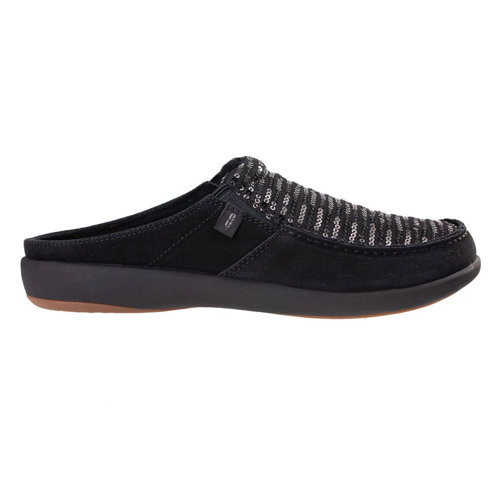 Revitalign Siesta Sequin Orthotic Comfort Women's Shoes in Black