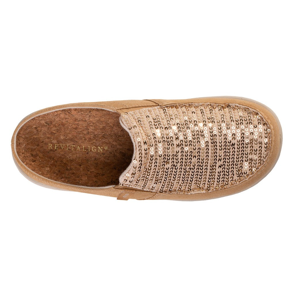 Revitalign Siesta Sequin Orthotic Comfort Women's Shoes - Champagne - Product View - 7