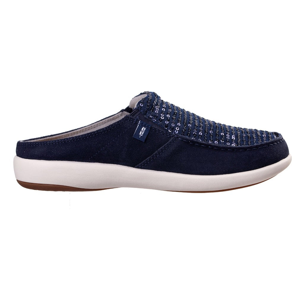 Revitalign Siesta Sequin Orthotic Comfort Women's Shoes in Sapphire