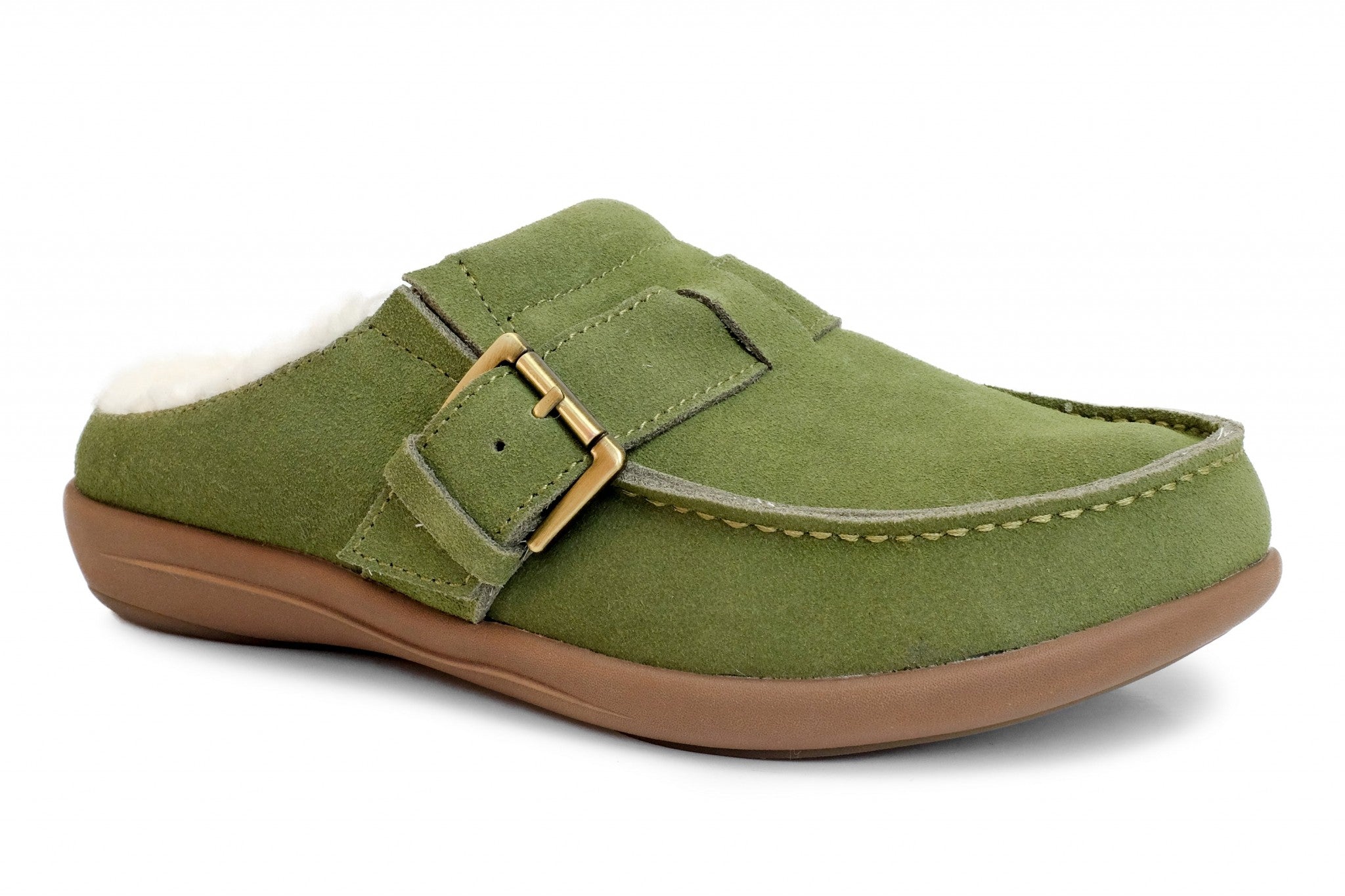 Revitalign Siesta Snug Supportive Slip-On Women's Shoes - Olive - Product View - 2