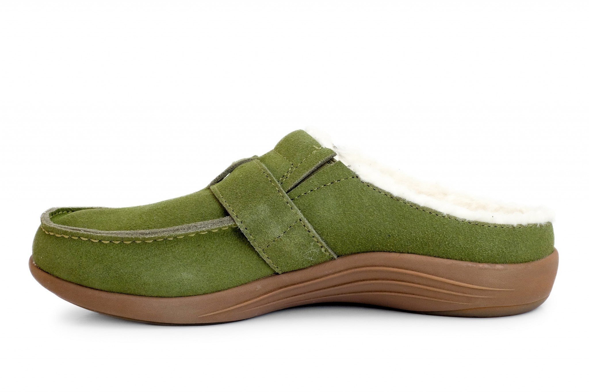 Revitalign Siesta Snug Supportive Slip-On Women's Shoes - Olive - Product View - 4