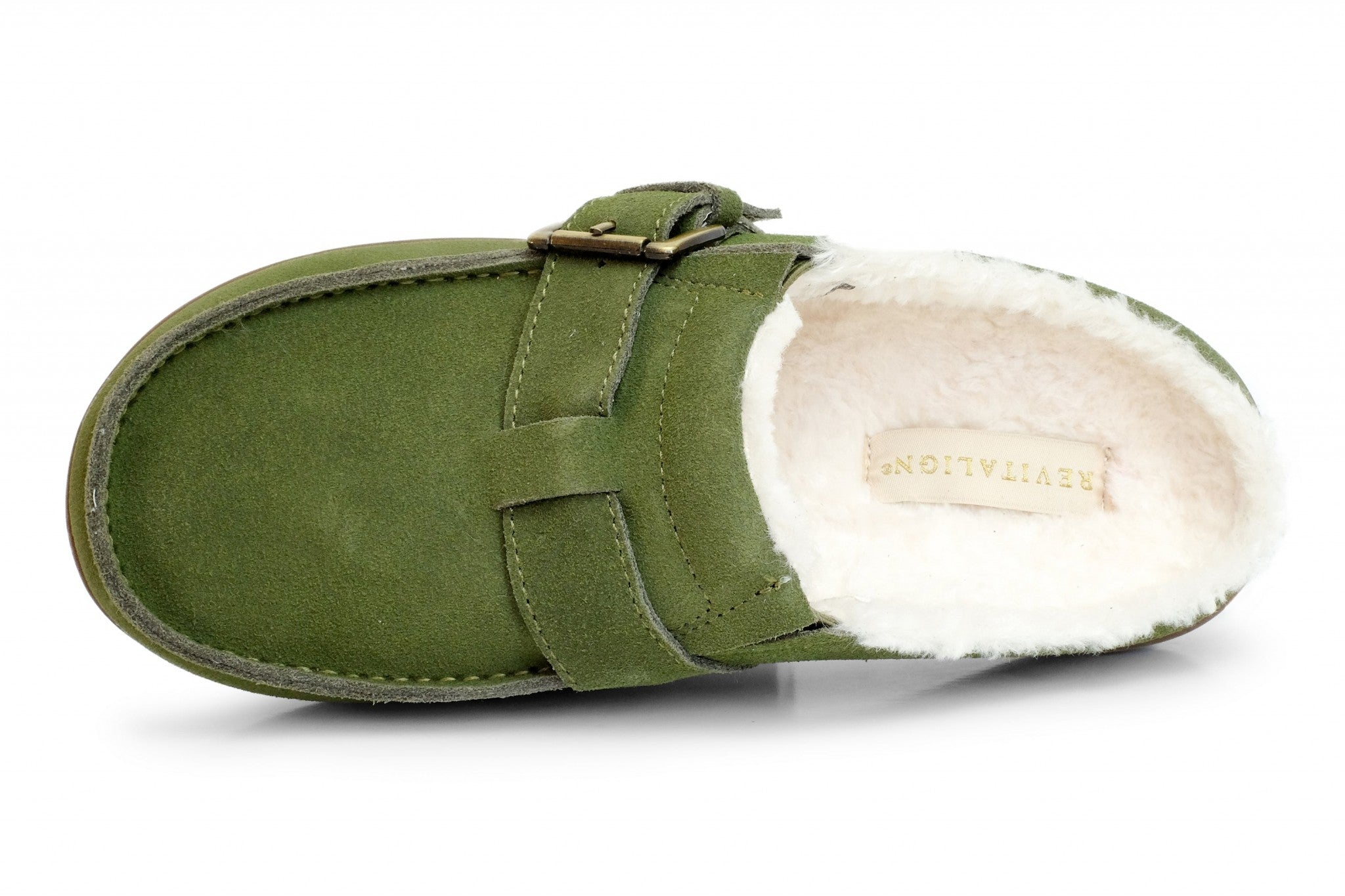 Revitalign Siesta Snug Supportive Slip-On Women's Shoes - Olive - Product View - 6