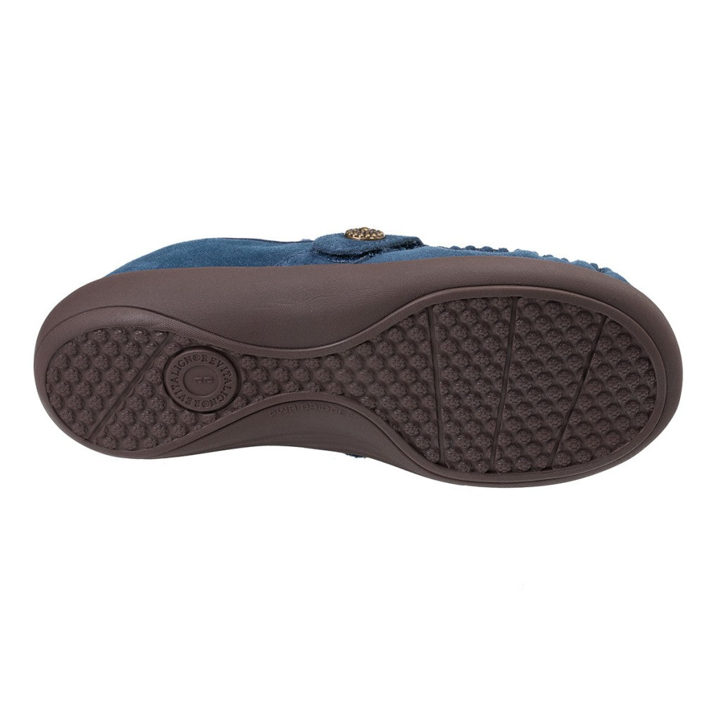 Revitalign Siesta Splendid Cozy Supportive Women's Shoes - Marine Blue - Product View - 6