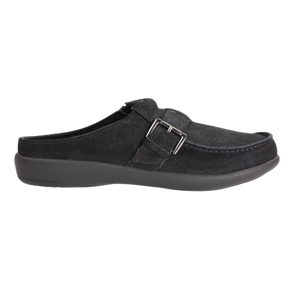 Revitalign Siesta Sterling Slide Orthotic Comfort Women's Shoes - Black Shimmer - Product View - 1