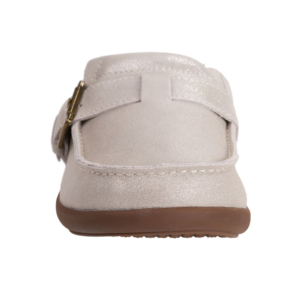 Revitalign Siesta Sterling Slide Orthotic Comfort Women's Shoes - Oatmeal Shimmer - Product View - 3