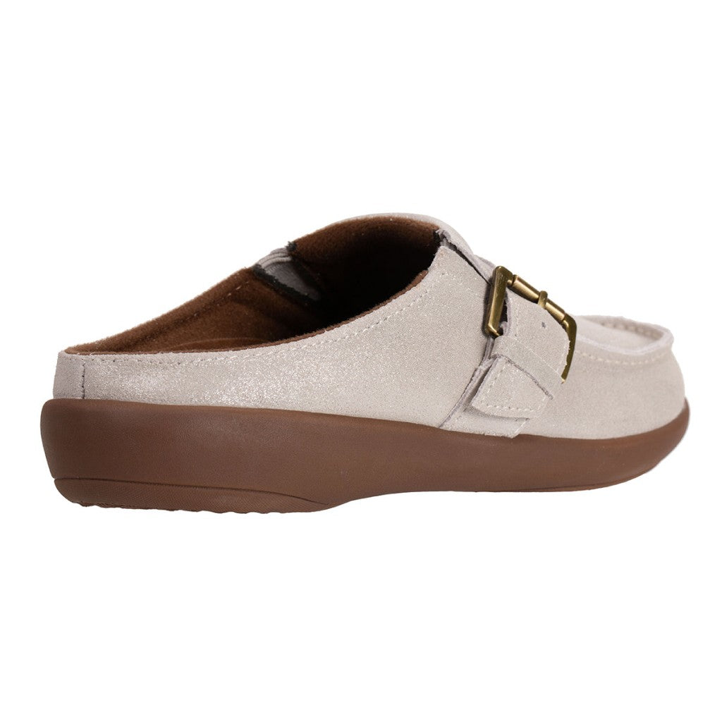 Revitalign Siesta Sterling Slide Orthotic Comfort Women's Shoes - Oatmeal Shimmer - Product View - 4