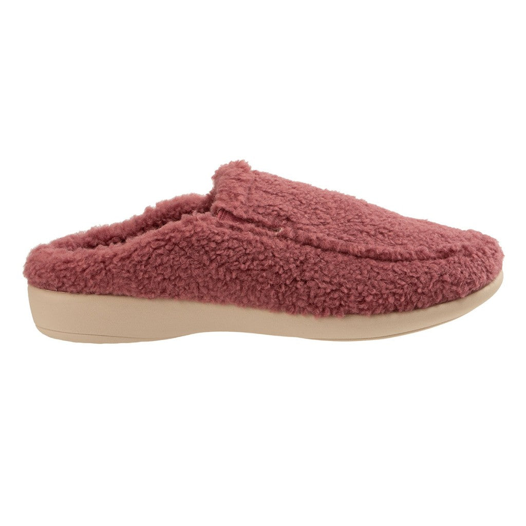Revitalign Siesta Teddy Supportive Cozy Slide Women's Shoes in Rose