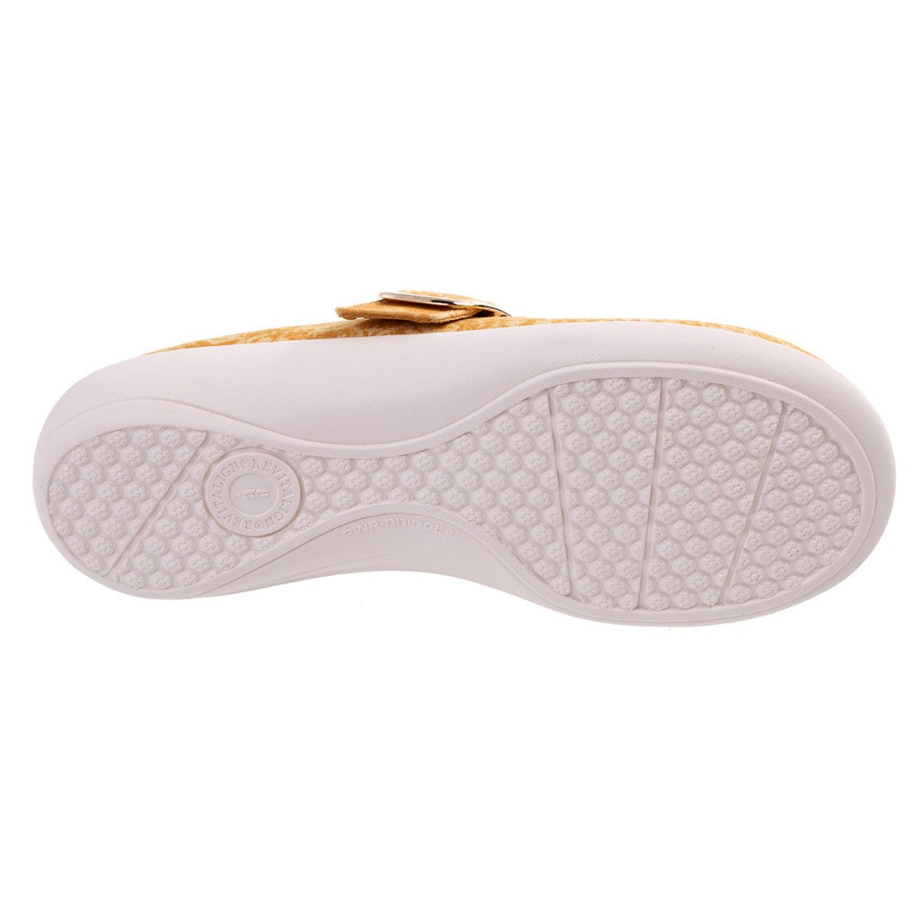 Revitalign Solaire Damask Orthotic Comfort Women's Shoes - Yellow Damask - Product View - 6