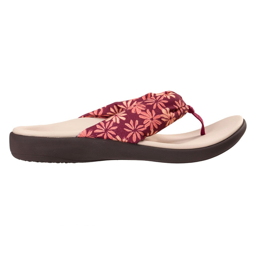Revitalign Tahiti Women's Sandals - Red Plum - Product View - 1