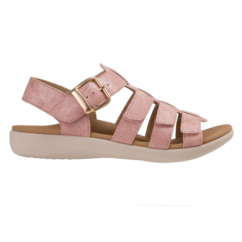 Revitalign Verona Shimmer Supportive Orthotic Women's Sandals - Pink - Product View - 1