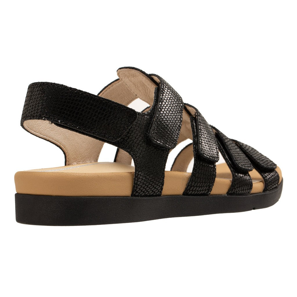 Revitalign Violet Supportive Adjustable Women's Sandals - Black - Product View - 4