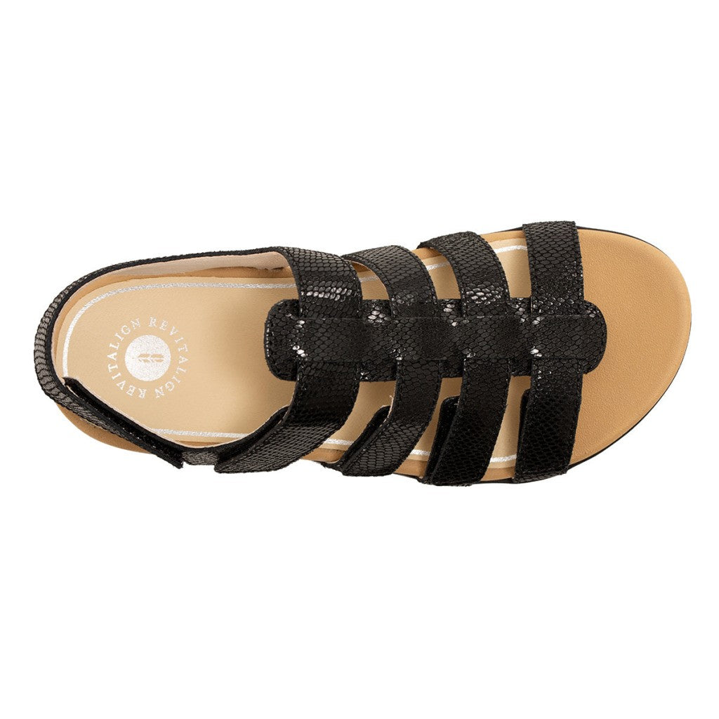 Revitalign Violet Supportive Adjustable Women's Sandals - Black - Product View - 7