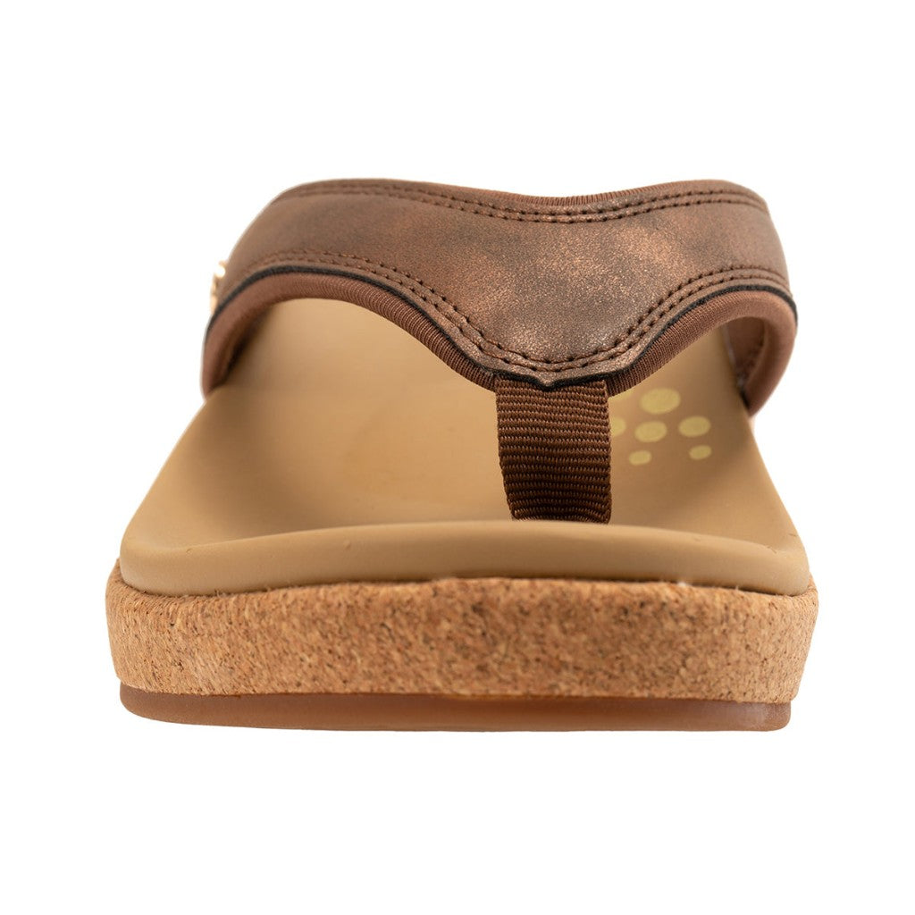 Revitalign Winnie Shimmer Supportive Wedge Women's Sandals - Bronze - Product View - 3