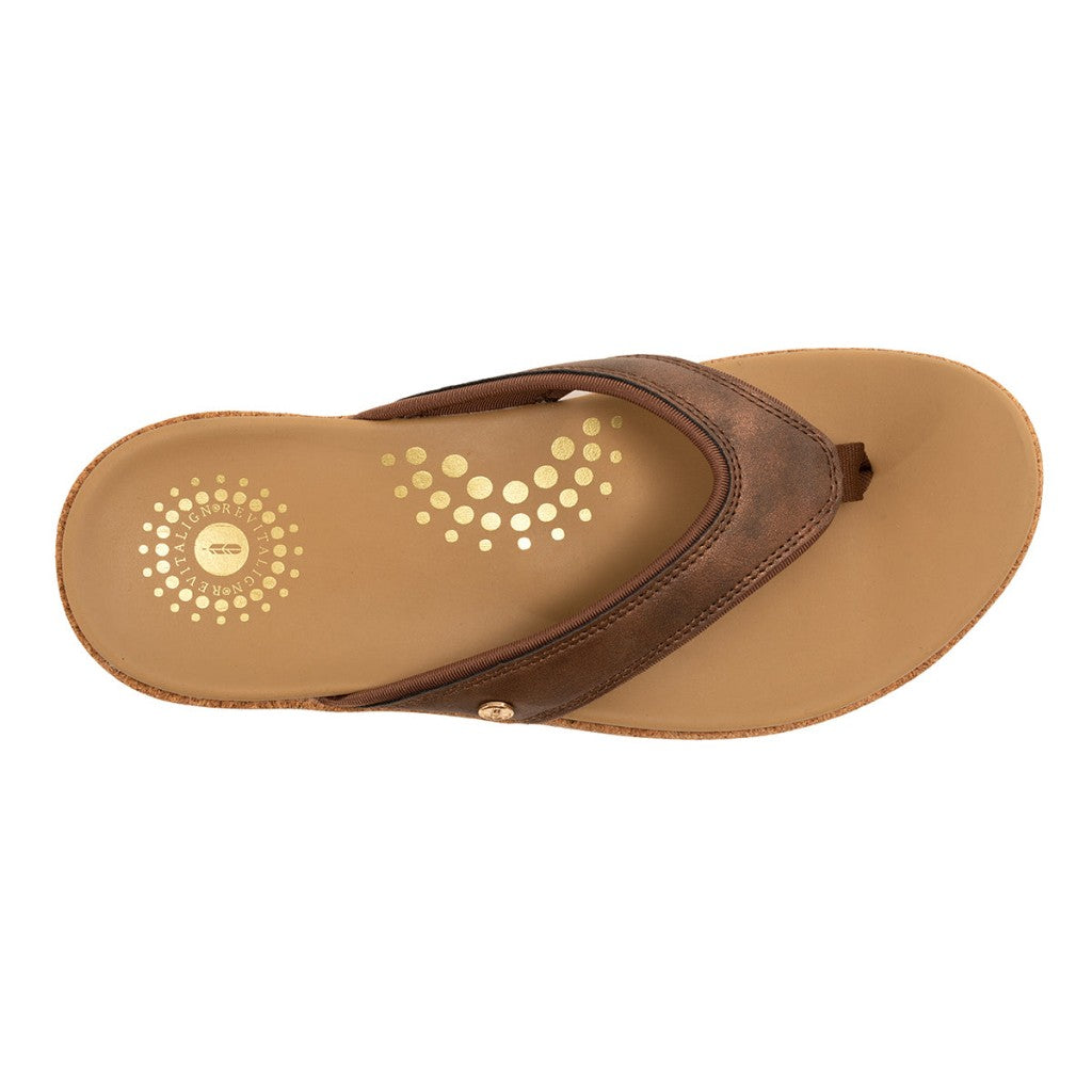 Revitalign Winnie Shimmer Supportive Wedge Women's Sandals - Bronze - Product View - 7