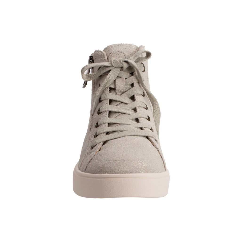 Revitalign Wrigley High Top Supportive Women's Shoes - Oatmeal Shimmer - Product View - 3