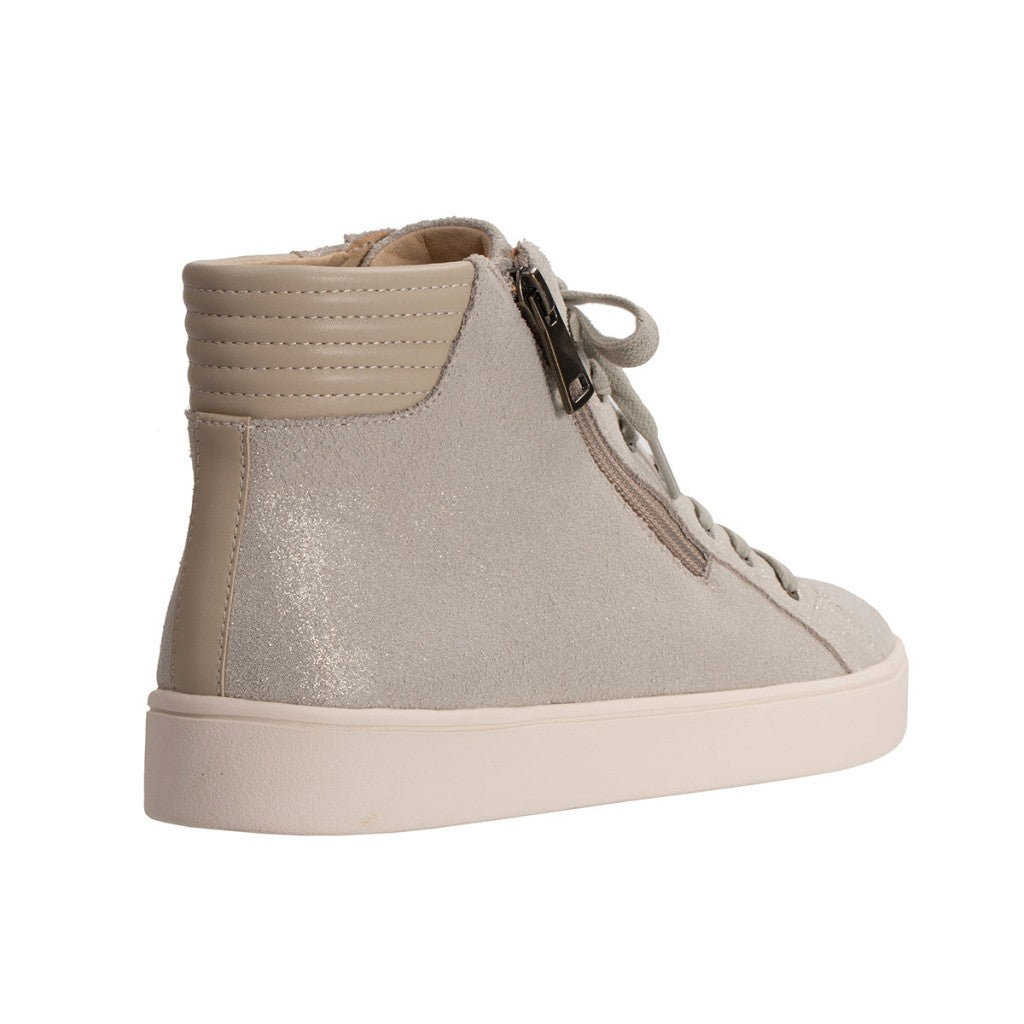 Revitalign Wrigley High Top Supportive Women's Shoes - Oatmeal Shimmer - Product View - 4